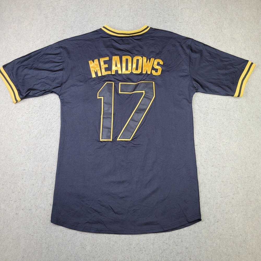 Tampa Bay Rays‎ Austin Meadows Nike Jersey Mens Small Black Short Sleeve MLB